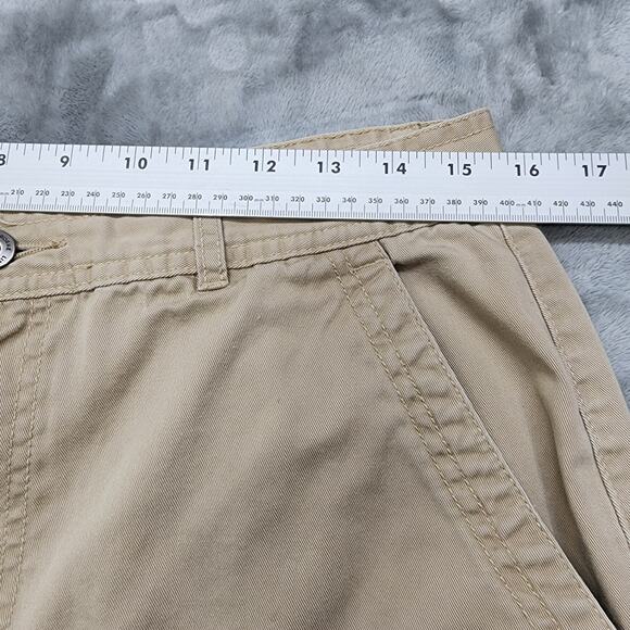 Liz Claiborne Pants Womens 14 Tan Khaki Cosette High Rise Straight Leg Chino - Picture 9 of 13